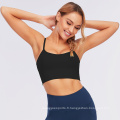 Breau de sport de vêtements de fitness Femmes Crop Top Custom Fashion Sports Bras Sports Dry Sports Dry Yoga Soubrandage Crop Top sans manches